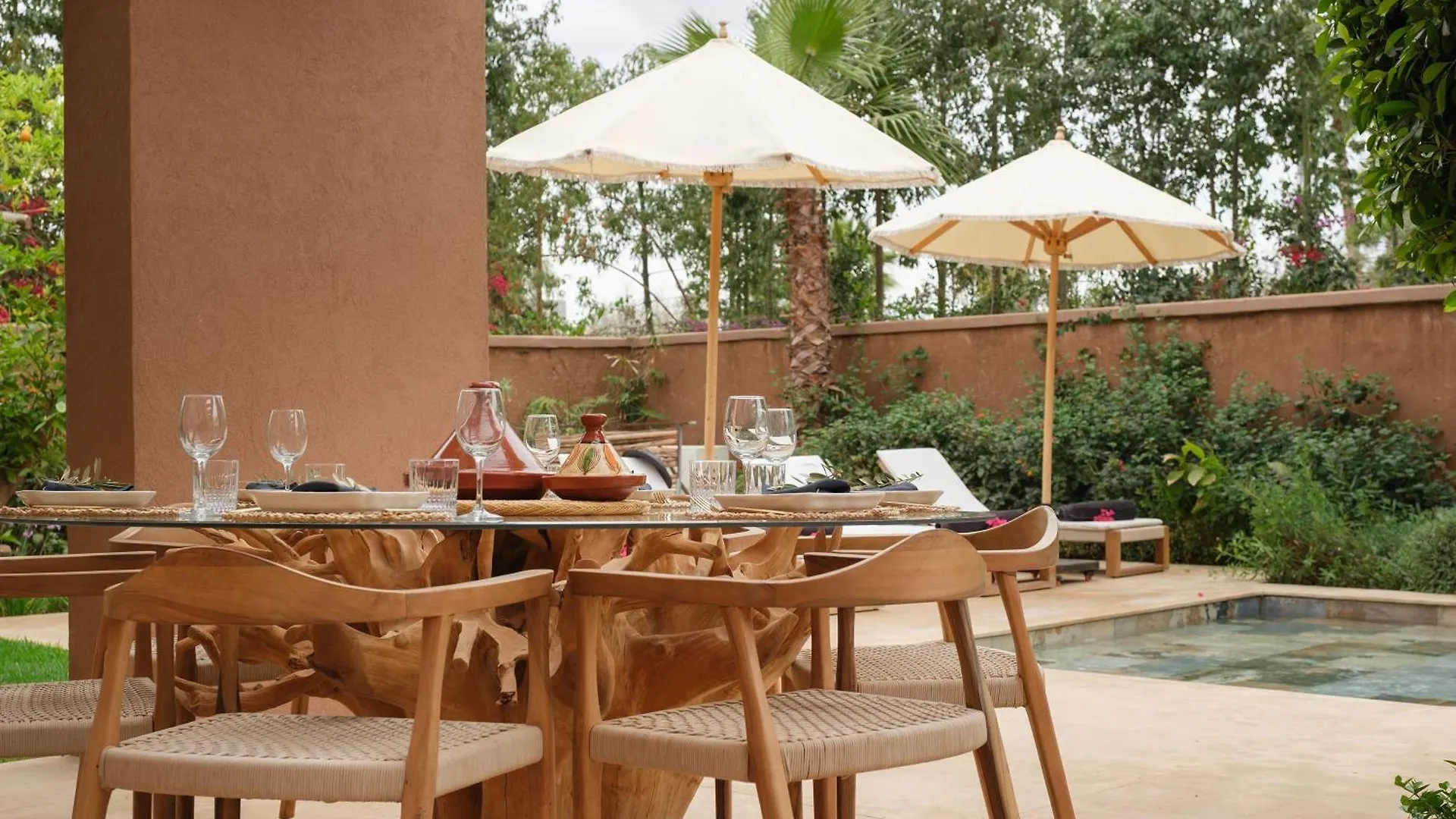 Villa Ty Habibi - Super 5 Bedroom With Private Heated Pool By The Golf Amelkis Marrakesz Maroko