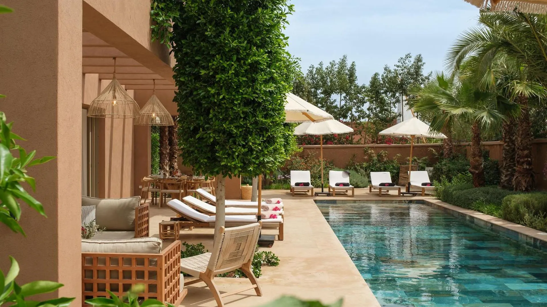 Villa Ty Habibi - Super 5 Bedroom With Private Heated Pool By The Golf Amelkis Marrakesz