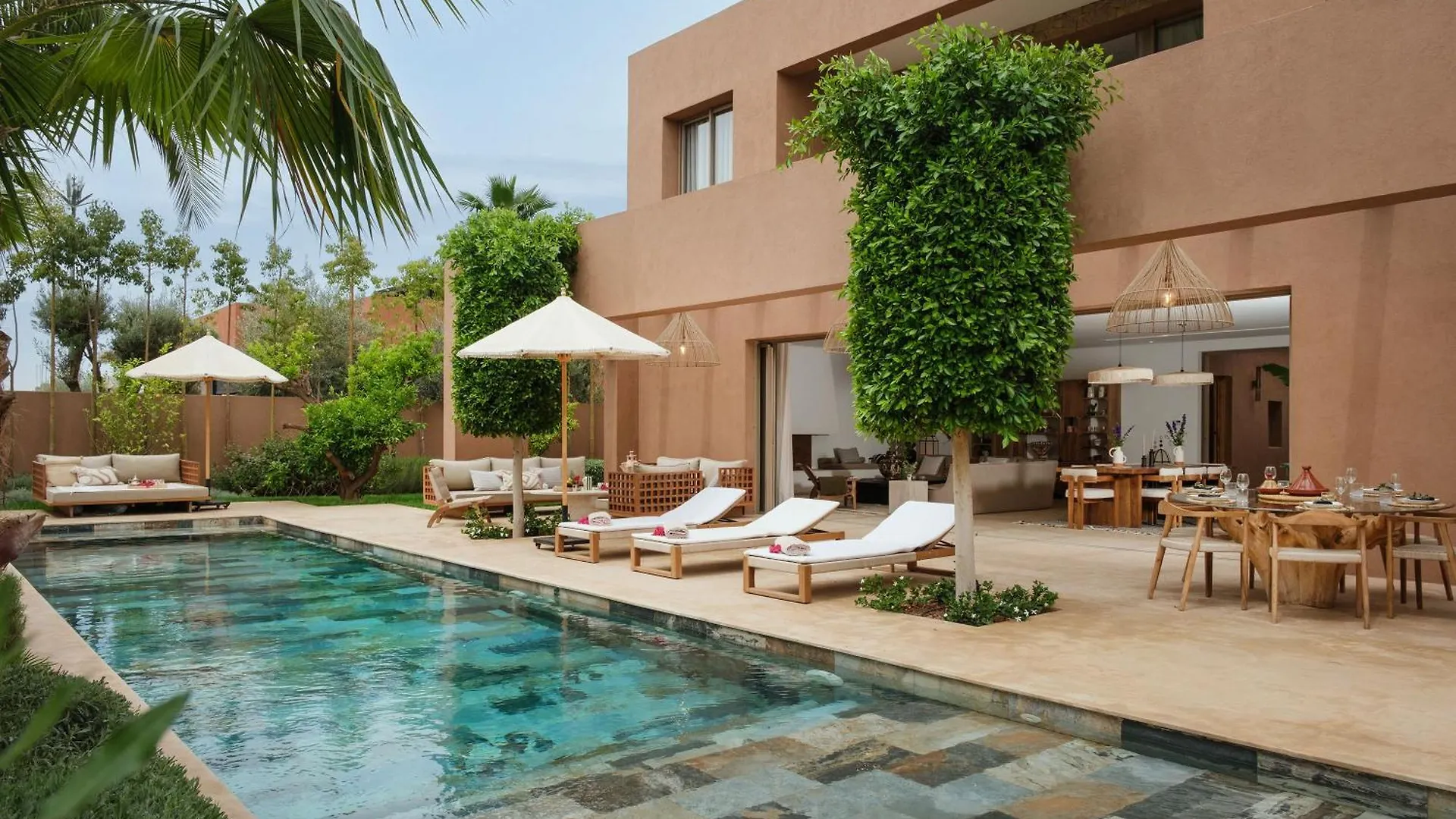 Villa Ty Habibi - Super 5 Bedroom With Private Heated Pool By The Golf Amelkis Marrakesz 0*,  Maroko